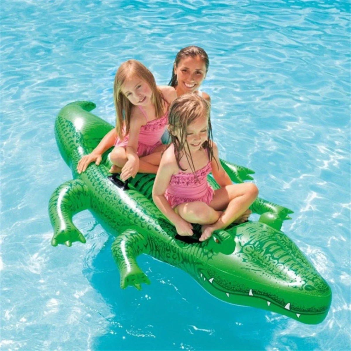 Crocodile Mounts Children's Double Water Inflatable Bed Mounts Water Supplies