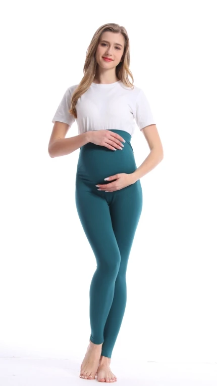 New High Waist Pants Skinny Maternity Clothes for Pregnant Women Belly Support High Elasticity Leggings For Maternity Women 3