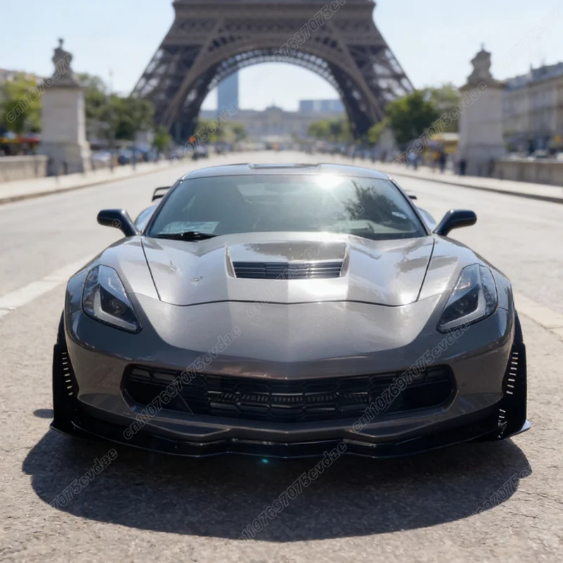 쉐보레 콜벳 C7 ZR1 2014 2015 2016 2017 2018 2019 프론트 범퍼 립 턱 스포일러 스포츠 스플리터 트림 자동차 액세서리