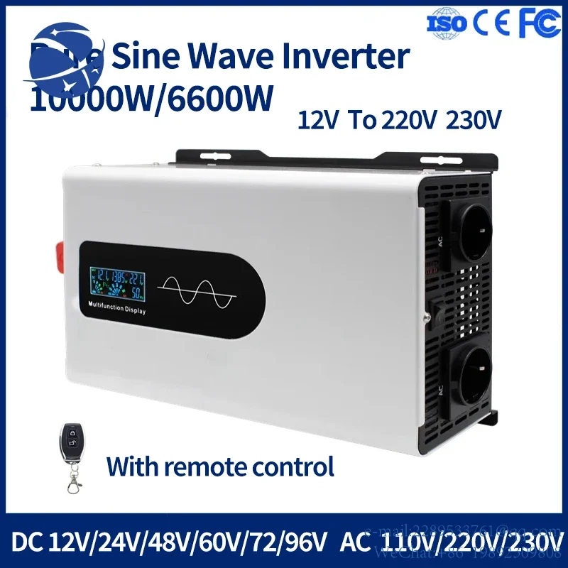 Yyhc Inverter A Onda Sinusoidale Pura 10Kw 10000W Dc 12V/24V/36V/48V A Ac 220V/230V Sistema Solare Off Grid Veicolo Rv
