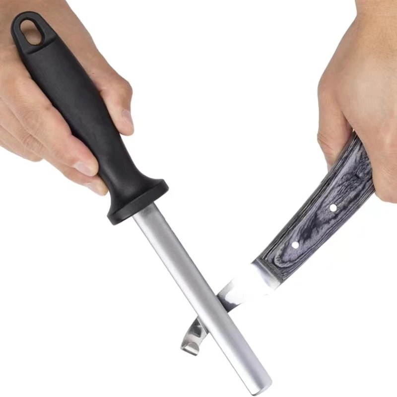 Hoof sharpener, 5-inch (approximately 12.7 cm) Farrier tool polishing rod with diamond coating, keeps horseshoe knives and cutti 2