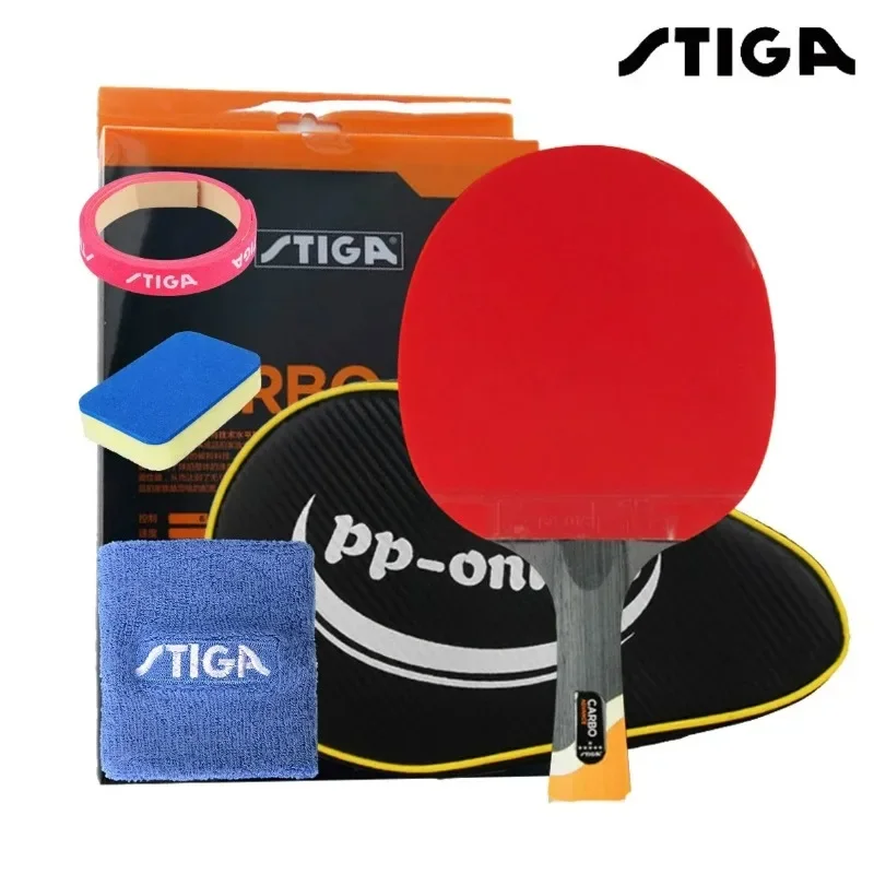 

Карбоновые теннисные ракетки STIGA 6 STARS, профессиональные ракетки из пупырчатой резины для активной игры в пинг-понг