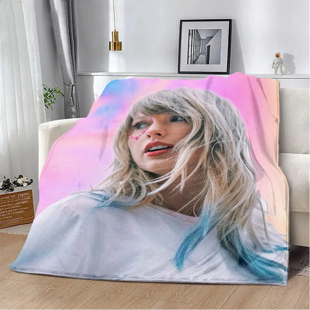 Cartoon Printed Blanket T-Taylors Picnic Blankets Warm Blanket Soft and Comfortable Blanket Home S-Swifts Travel Birthday Gift 2