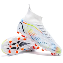 Enhanced Outdoor Non - Slip Breathable Soccer & Football Boots - 45 (White FG)