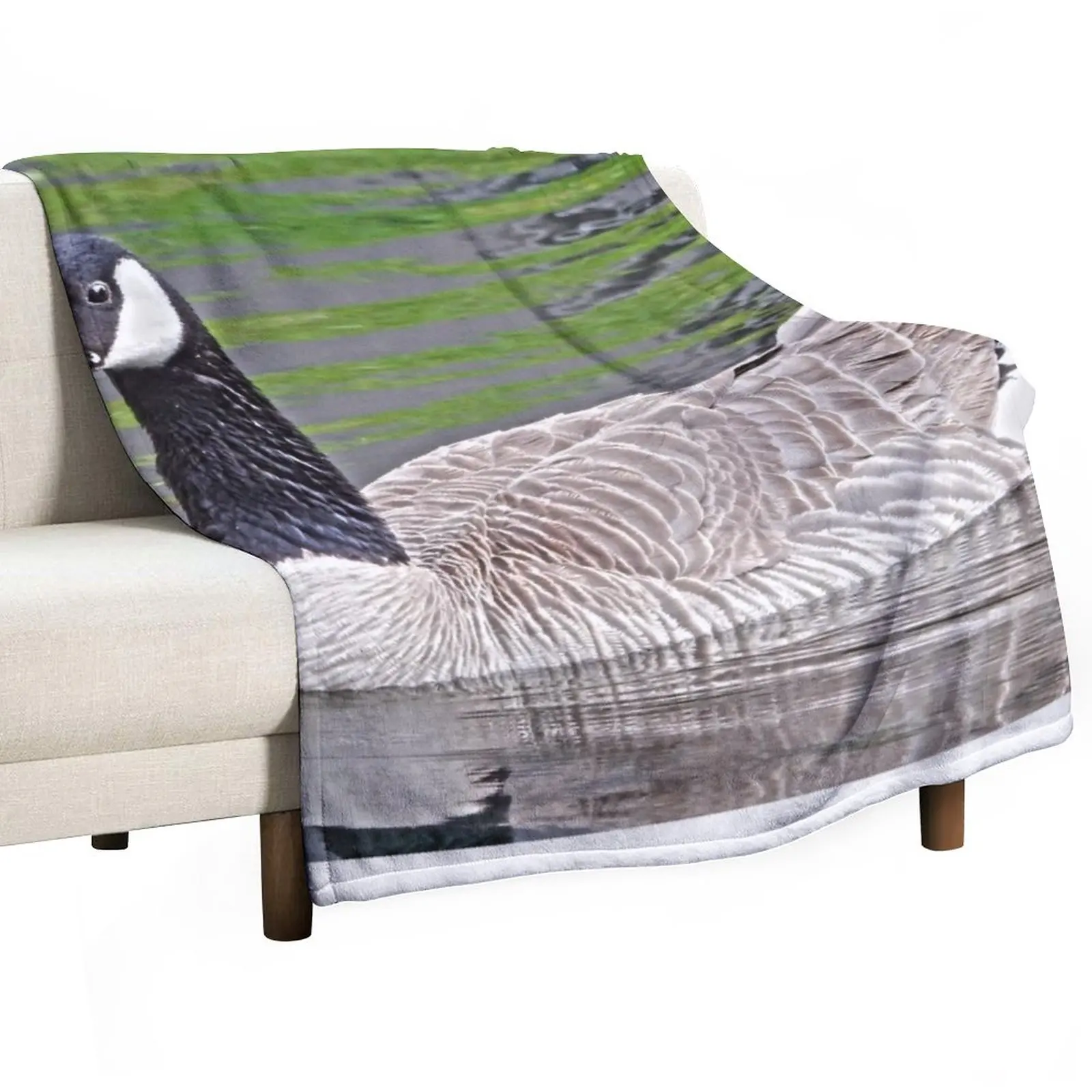 New Canadian Goose Swimming In Water Throw Coperta Di Marca Di Lusso Divano Trapunta Trapunta Coperta Coperta Soffice