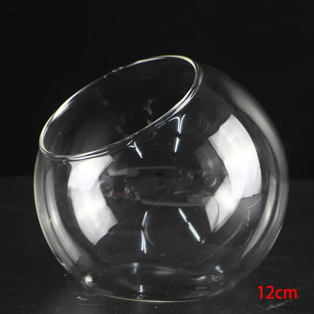 Micro Landscape Glass Vase Succulent Plant Terrarium Container Flower Pots Micro Landscape Oblique Glass Vase 8/10/12cm 4