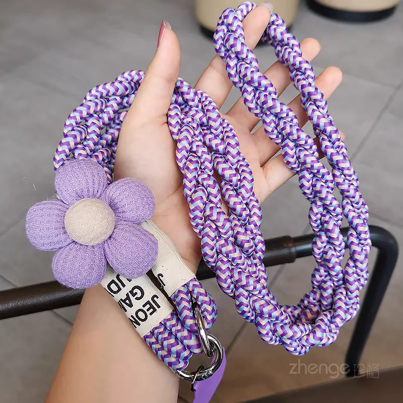 Outdoor Woven Mobile Phone Lanyard with Anti-Loss Neck Strap