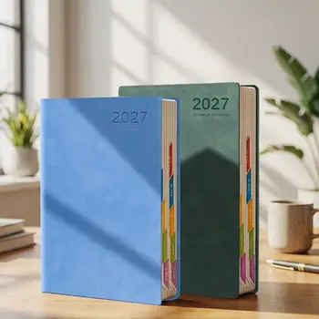 Agenda Planner A5 2027 di Alta Qualità con Pagine di Pianificazione Mensile e Settimanale, Libro per l'Efficienza, Agenda 365 Giorni, Quaderno per Scuola e Ufficio