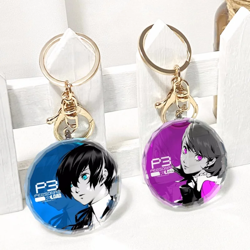 

Anime PERSONA 3 Transparent Keychain Cosplay Acrylic Figure Keyring Kids Collection Toy 7021