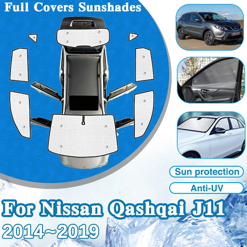 

Car Window Visor For Nissan Qashqai J11 Accessories 2014 2015 2016~2019 Auto Windshield Anti-UV Parasol Sun Protection Sunshades