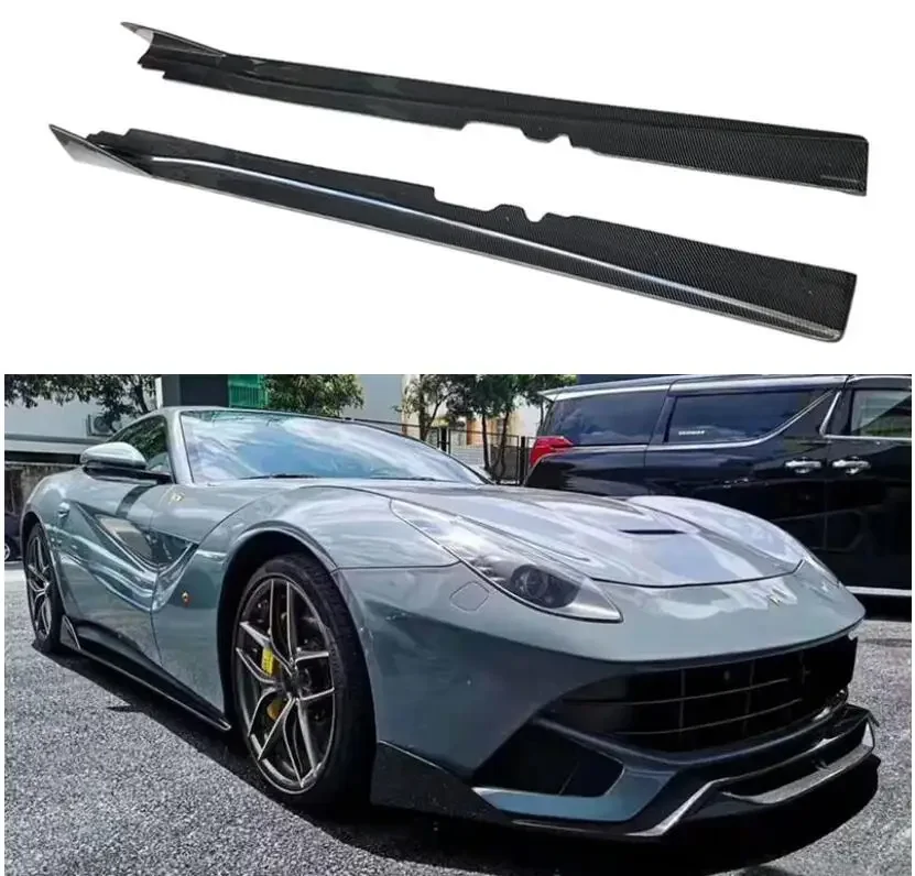 

Body Skirts For Ferrari F12 2013 2014 2015 2016 2017 2018 2019 Side Body Skirts Kit lip Cover Carbon Fiber