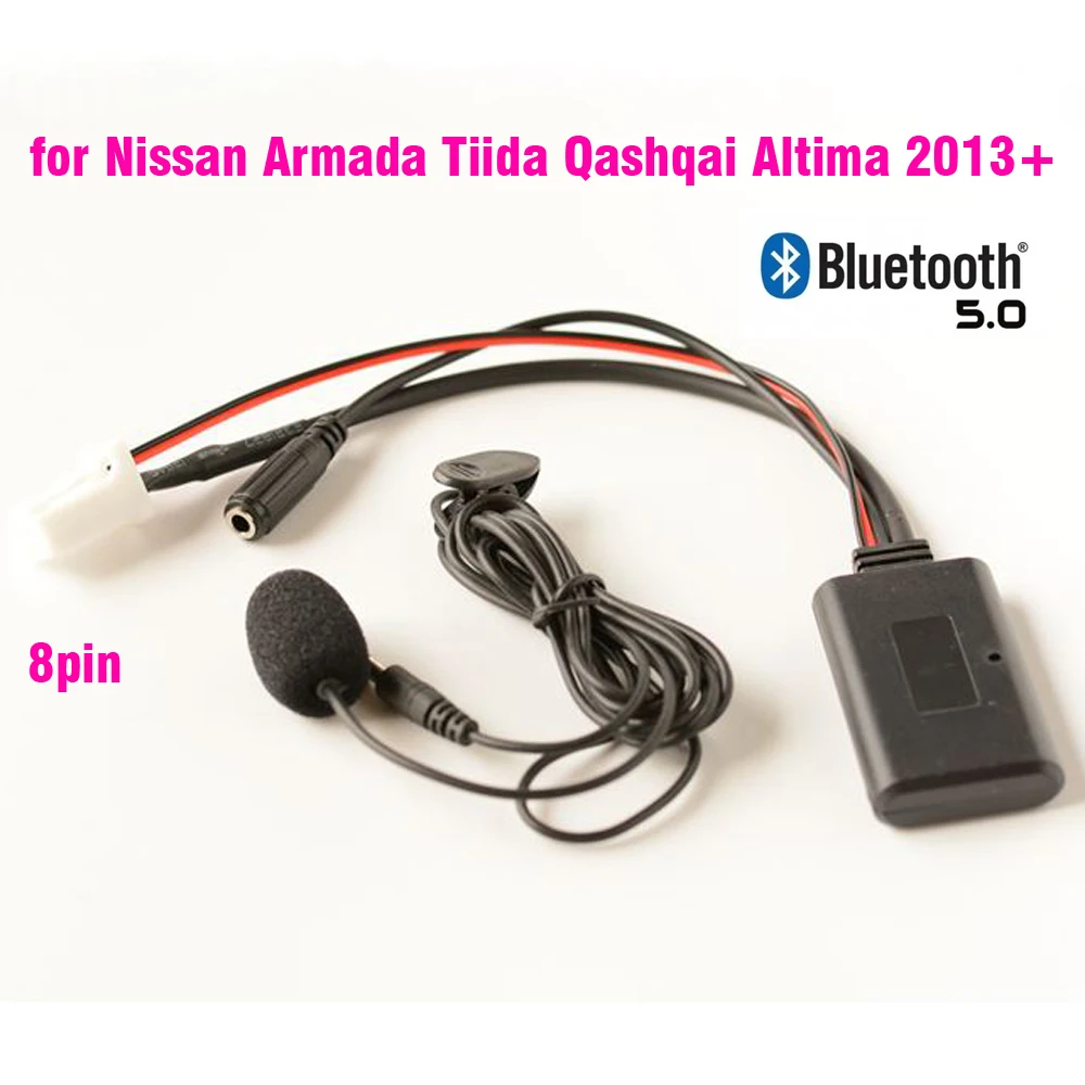 

Автомобильный Bluetooth беспроводной телефонный звонок громкой связи AUX In MP3 адаптер для Nissan Altima Tiida Qashqai Geniss x-trail
