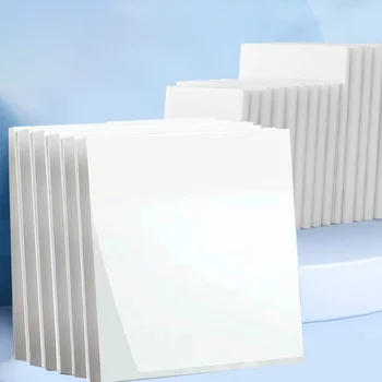 50 fogli di foglietti adesivi trasparenti Raschietti adesivi Blocco note pubblicato Blocco note trasparente di carta per forniture per ufficio di cancelleria scolastica