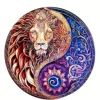 Color Fox Animal Wooden Puzzle DIY Crafts Jigsaw Educational Gift Wood Toys Family Interactive Game Brain Trainer Montessori Toy 4