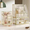 Acrylic Cosmetic Jewelry Makeup Organizer Box Lipstick Brush Skincare Earring Watch Home Rack Storage Holder Large Capacity 4