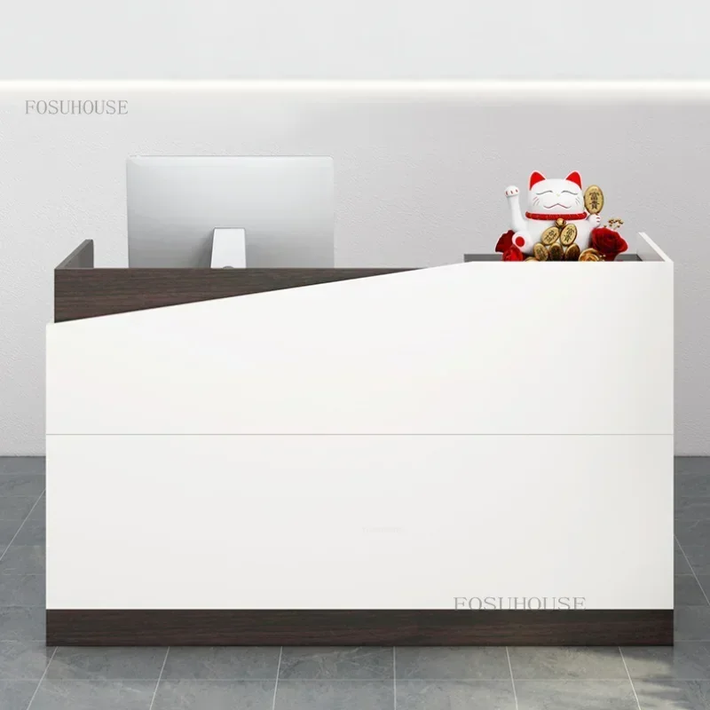 Counter Company Front Desk Reception Desks Cash Register Beauty Salon Bar Table Clothing Store Coffee Shop Reception Desk r