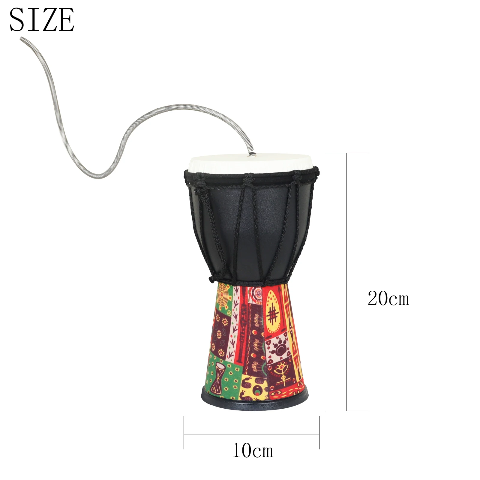 Orff Thunderclap Drum Tambourine Hand Pull Thunder Drum Handmade Percussion Musical Instrument Portable Beginner Durable