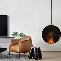 3D распыленный камин с красочным паровым пламенем ECO Умный дом Крытый декоративный водяной парный туман Интеллектуальный электрический камин — изображение 3