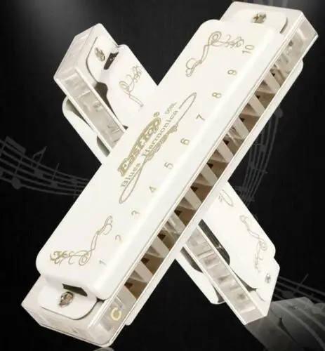 

EASTTOP T008L Harmonicas Professional Blues Harp Diatonic 10 Holes Key C G Gift