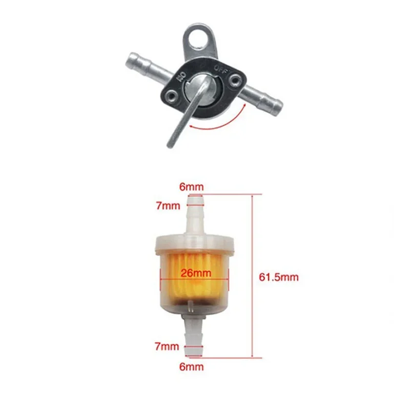 Rubinetto Carburante Con Interruttore ON/OFF Per Moto Da Cross, ATV E Quad | Valvola Di Controllo Per Serbatoio Benzina