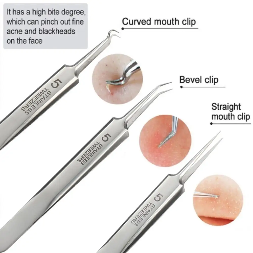 Acne Needle Ultrafine No. 5 Cell Pimples Blackhead Clip Tweezers Beauty Salon Special Artifact
