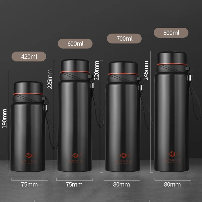 KD Stainless Steel Thermos Temperature Display Smart Water Bottle