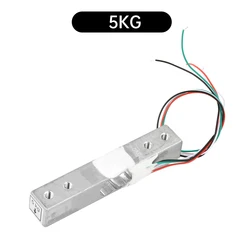 Aluminum Alloy Load Cell Weight Pressure Sensor for Electronic Scales - Available in Multiple Load Capacities (1 - 10KG) (5KG)