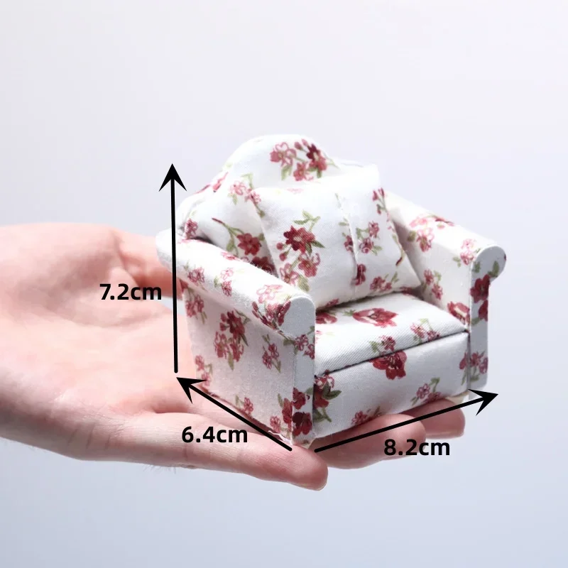 New Mini Floral Print Sofa Guinea Pig Sofa Bed Small Animal Cage Mini Hamster Rat Sleeping Bed Hamster House Hedgehog