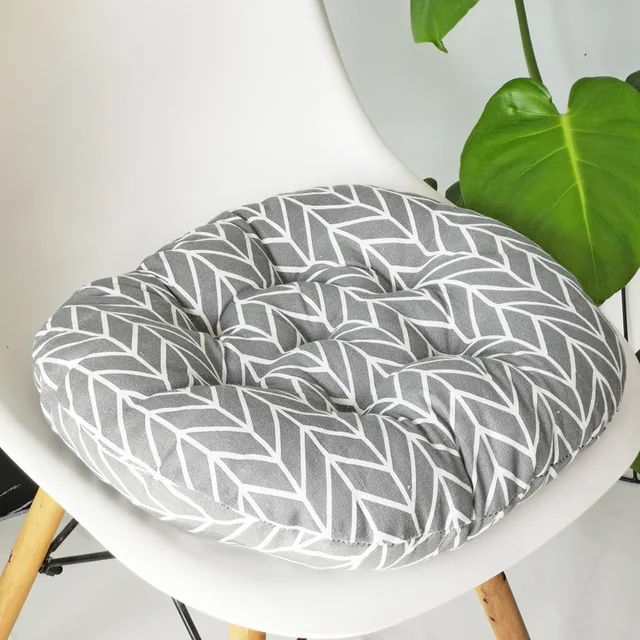 Coussin de siège rond en coton et lin, tissu grossier, coussin circulaire pour la maison, décoration de coussin Futon de Style japonais 6