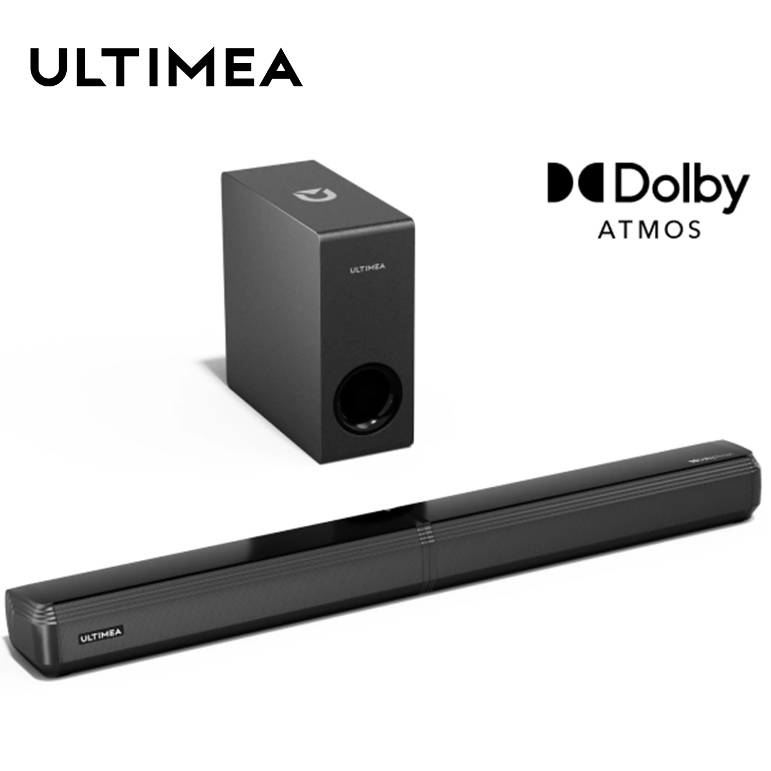 Ultimea 4.1 Soundbar Con Dolby Atmos, Soundbar Bluetooth Con Subwoofer, Sistema Audio Surround 3D, Soundbar Staccabile 2 In 1