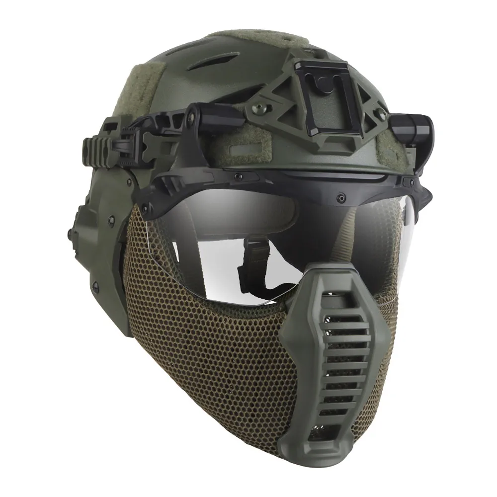 Taktischer Wendy Ex Helm 3.0 mit Modularisierung, abnehmbarer Gehörschutzmaske, Mundschutz, Vollschutzhelm – Detail 20