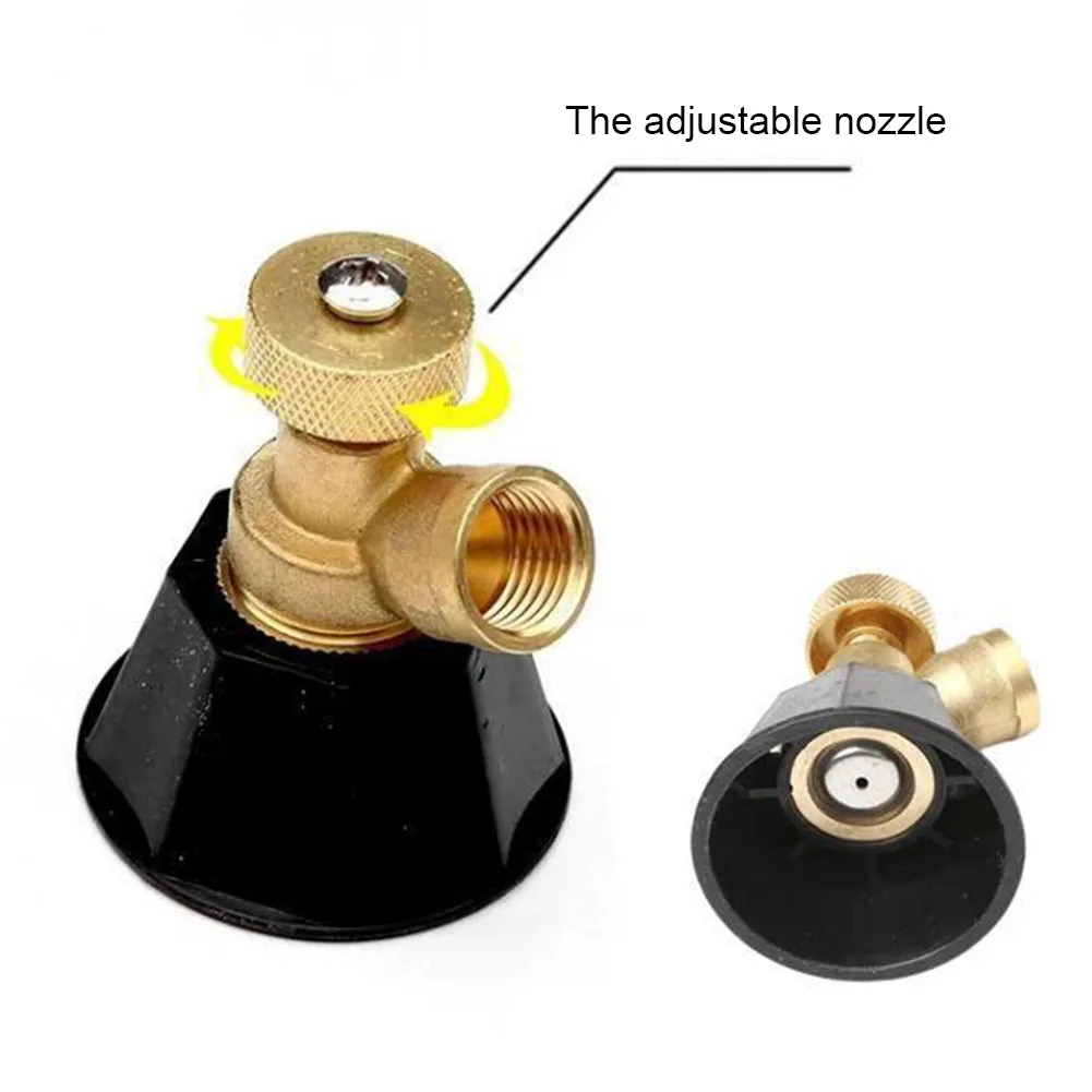 Agricultural High-Pressure Air Vortex Spraying Nozzle Adjustable Copper Water Outlet Nozzle For Flower Grass Gardening Sprink