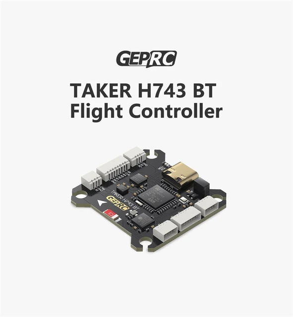 GEPRC TAKER H743 BT Dual Gyro 3-6S Flight Controller with 5V 12V BEC Output for RC FPV Racing Drone 6