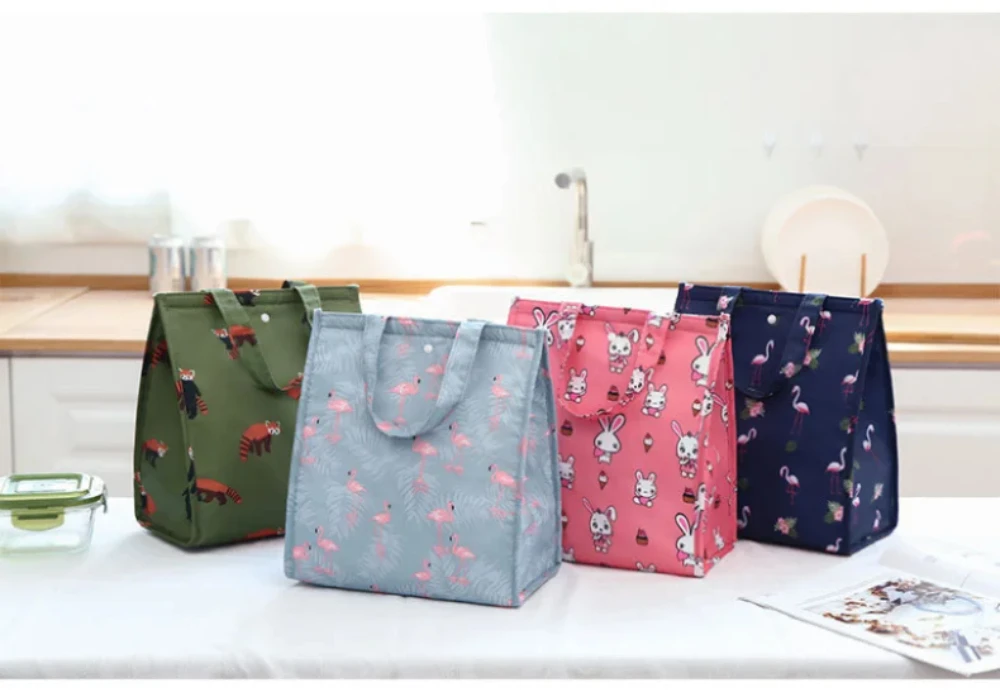 Waterproof Foldable Portable Lunch Bag – Insulated Lunch Box Tote Made of Oxford Cloth,... - SKU WFLB1909 - UGI Packaging