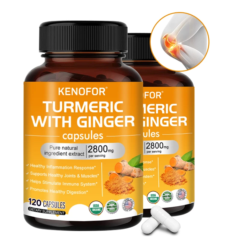 

KENOFOR Organic Curcumin Supplement - Joint Support - Natural Immune Support - Gluten-Free, Vegan