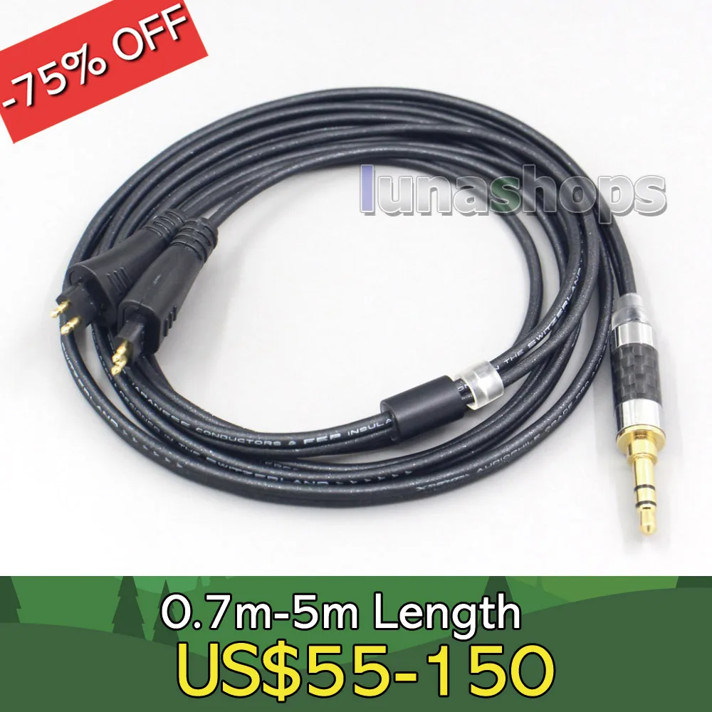 

2,5 мм 3,5 мм 4,4 мм XLR черный 99% чистый кабель для наушников PCOCC для FOSTEX TH900 MKII MK2