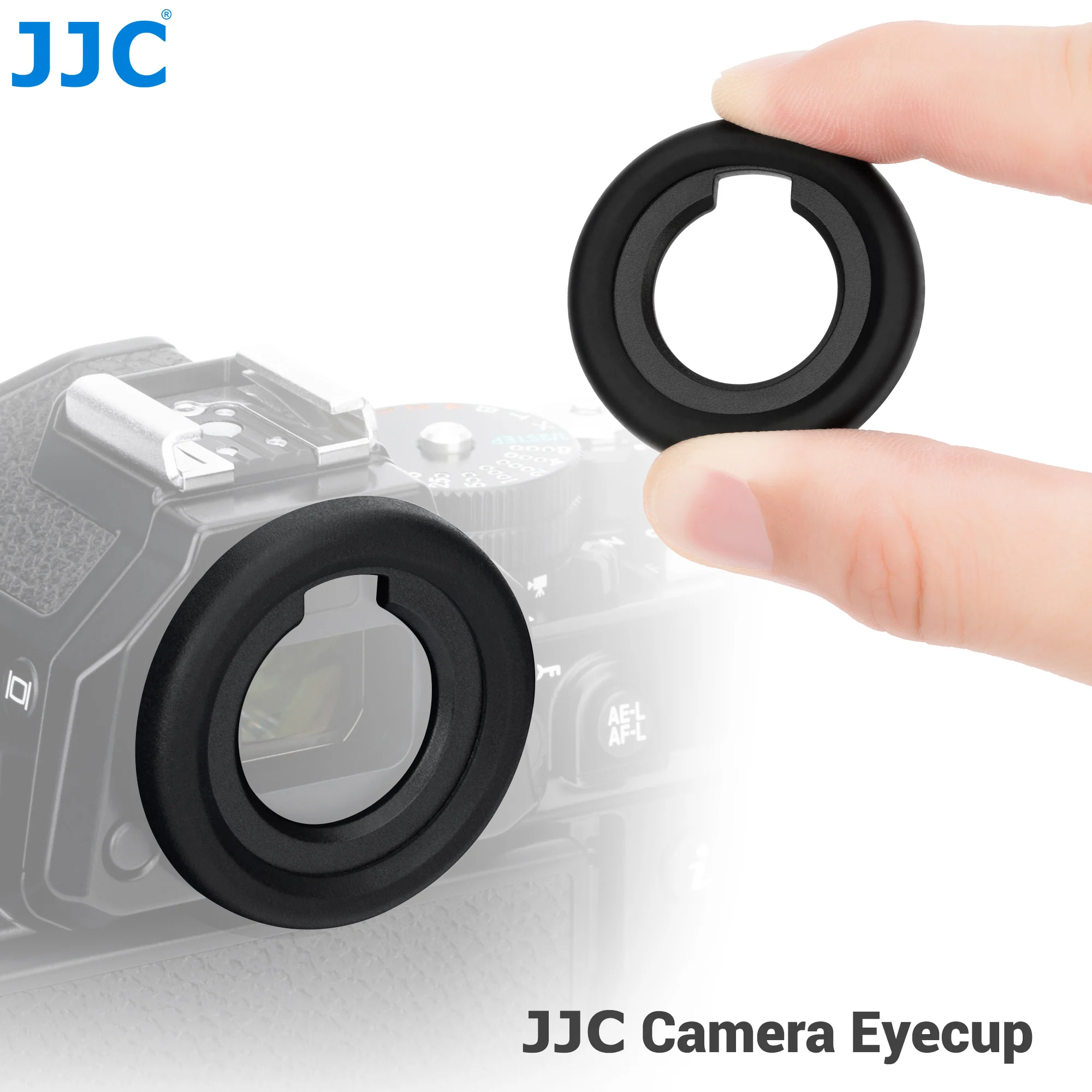 JJC Soft Silicon Round Eyecup Viewfinder Eyeshade for Nikon Z9, Z8, and ZF Mirrorless Cameras Replaces Nikon DK-33 eyecup
