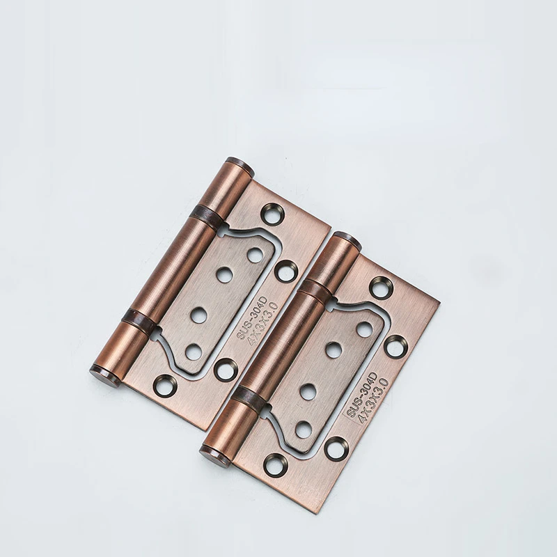 Stainless Steel Bearing Hinge for Wooden Door, Trench-Free, Heavy-Duty Flat Hinge, 4 in Thick stainless steel hinges,door hinges