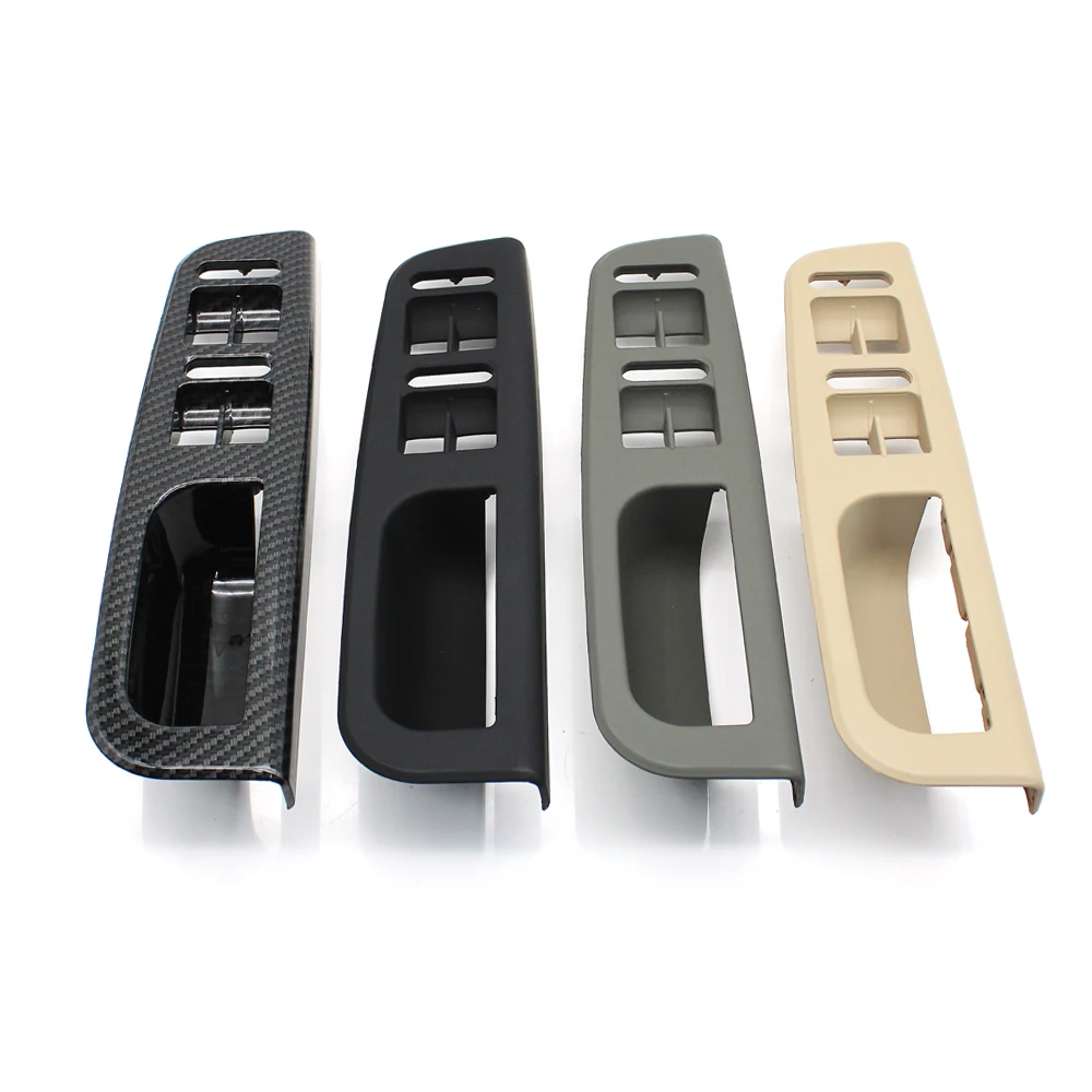 Volkswagon VW Bora Golf 4 MK4 Jetta 1999-2004 용 블랙 카본 자동차 인테리어 전면 후면 왼쪽 오른쪽 도어 핸들 커버 교체