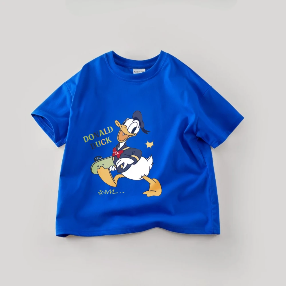 T-shirt Enfant Donald Duck Skateboard Bleu | Mode Garçon