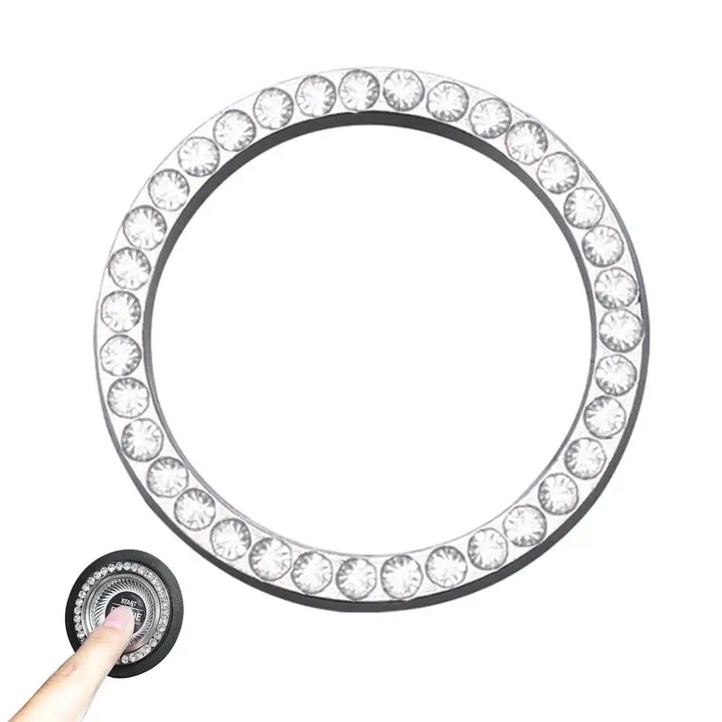 

Start Engine Button Cover Automotive Bling Engine Ignition Start Button Cover With Adhesive Ring Bling Car Starter Button