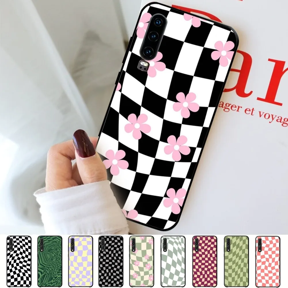 Custodia Per Telefono Crazy Checker Per Huawei P 8 9 10 20 30 40 50 Pro Lite Psmart Honor 10 Lite 70 Mate 20Lite