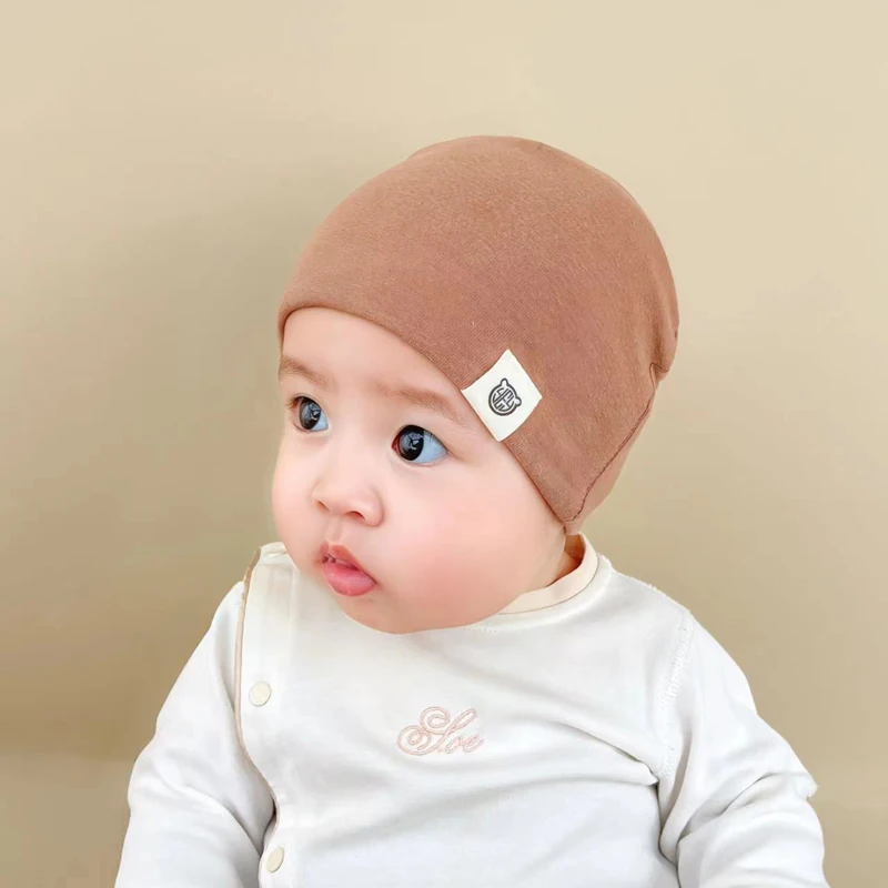 

Осенне-зимние стандартные мягкие хлопковые эластичные детские шапки, Весенние шапки для девочек и мальчиков