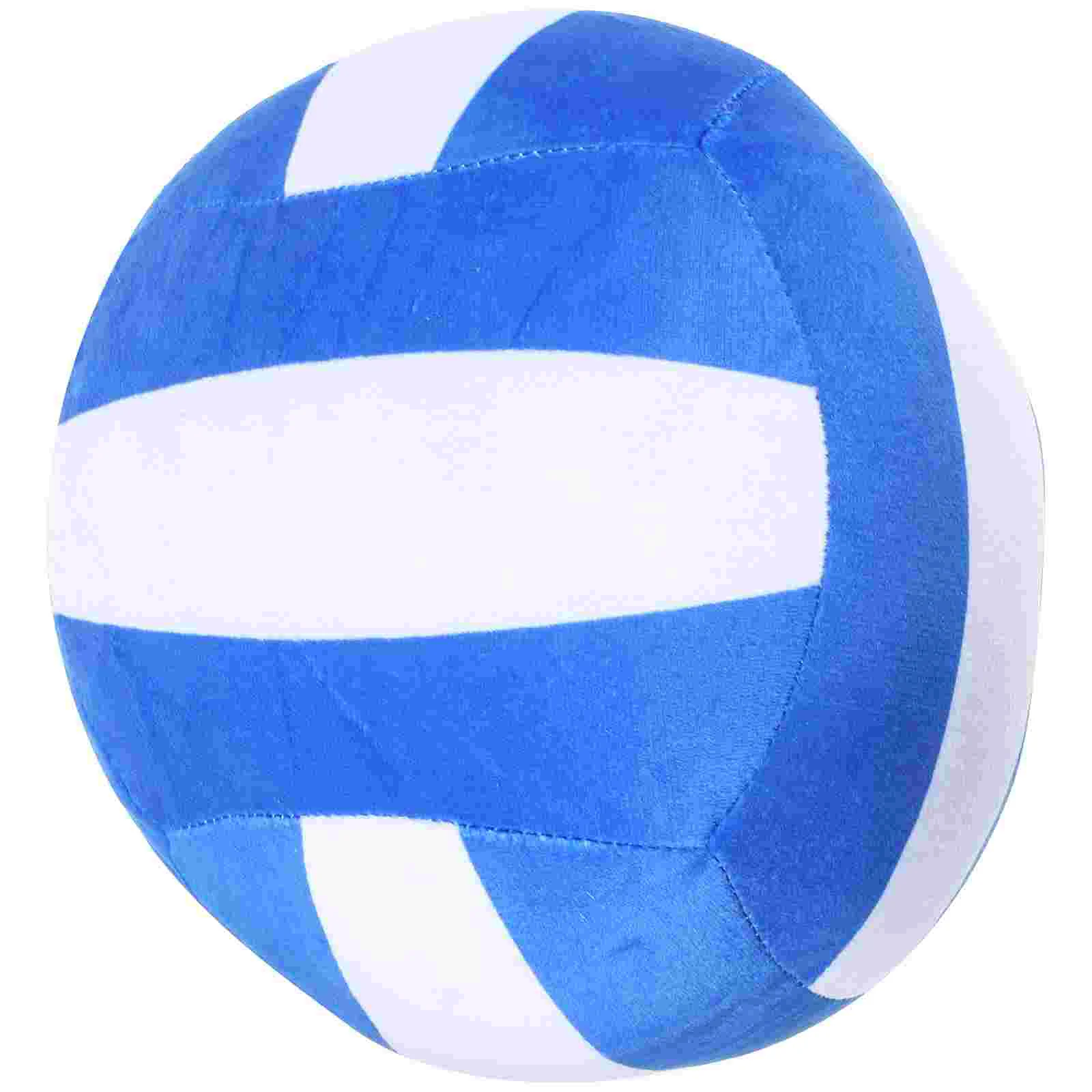 

Blue Decor Plush Volleyball Stuffed Volleyball Pillow Soft Fluffy Decorative Pillows