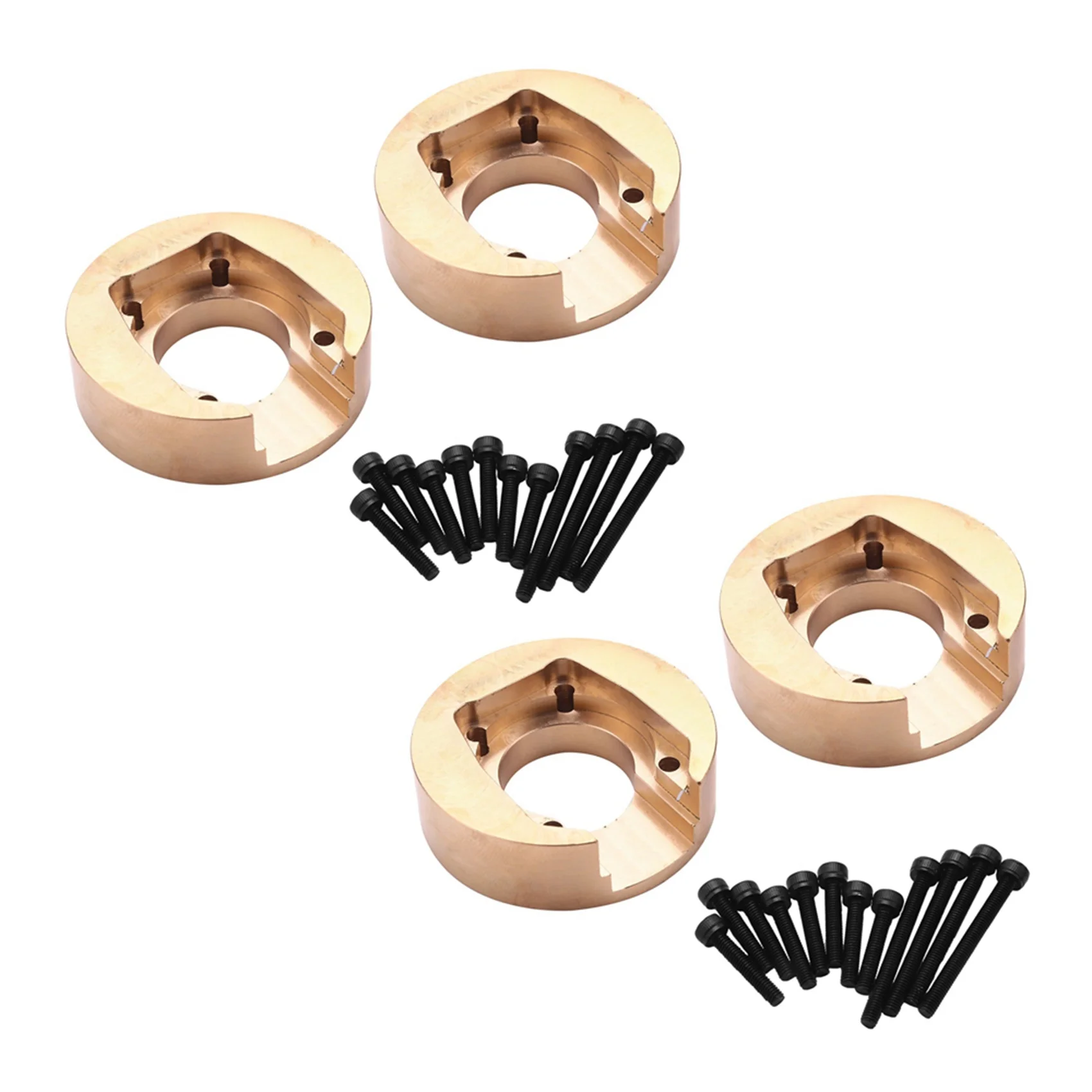 AEE9-4Pcs 110G 황동 카운터웨이트 밸런스 웨이트 Absima CR3.4 SHERPA KHAMBA CR1.8 Yucatan RC 크롤러 자동차 업그레이드 부품