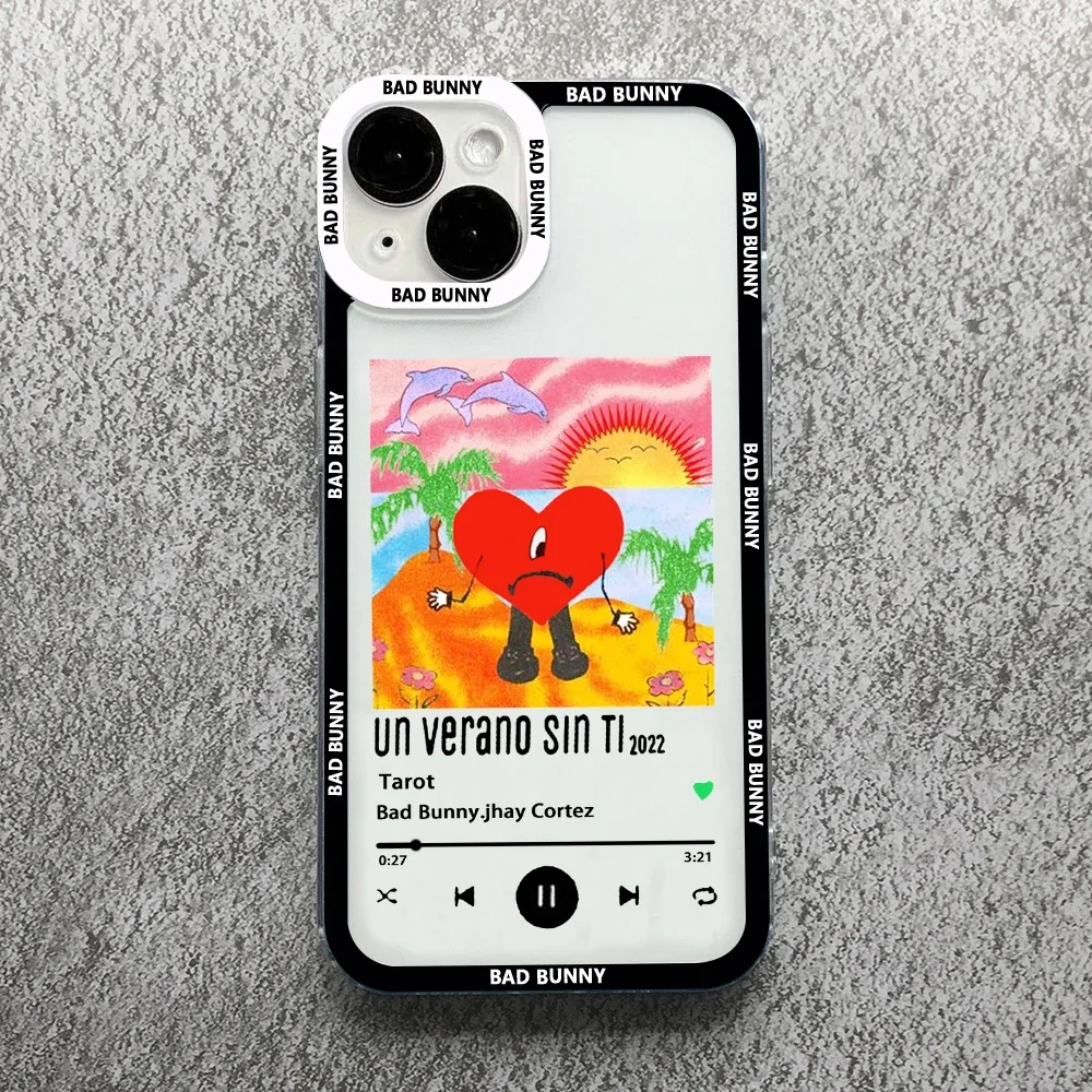 Yo Perreo Sola Bad Bunny & Maluma Transparent Phone Case