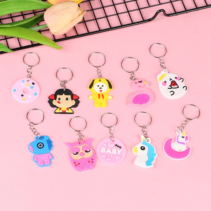 100pcs Cheap Keychain for wholesale Gift Cartoon Anime Keychain - Main Image