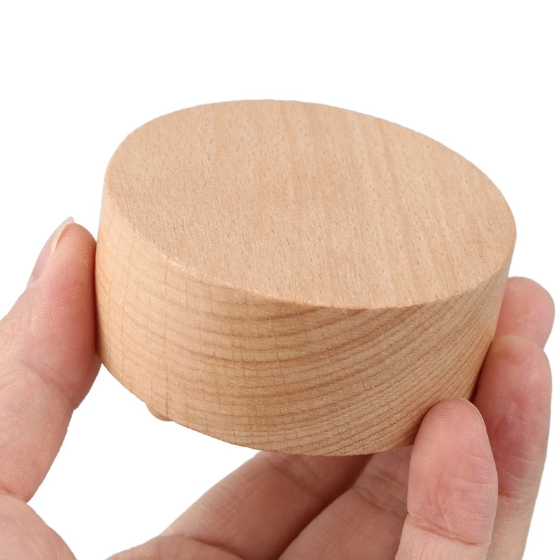 Round Blank Music Box Birthday Valentine's Day Gift Action Figures Figurine Resin Handicraft Miniatures No Specified Music