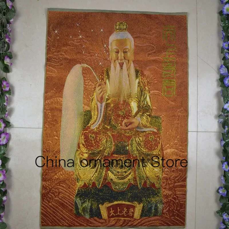 

Вышивка Taishanglaojun, Taoist Фреска тханка, подвесная картина