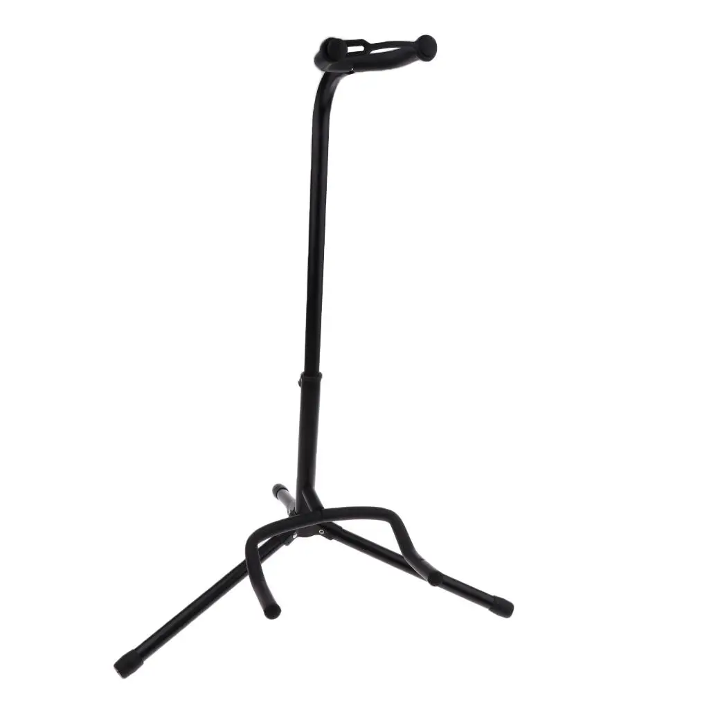 Adjustable Steel Guitar Tripod Stand Holder Support Non-slip for Stage Home School Musical Instrument Storage Parts